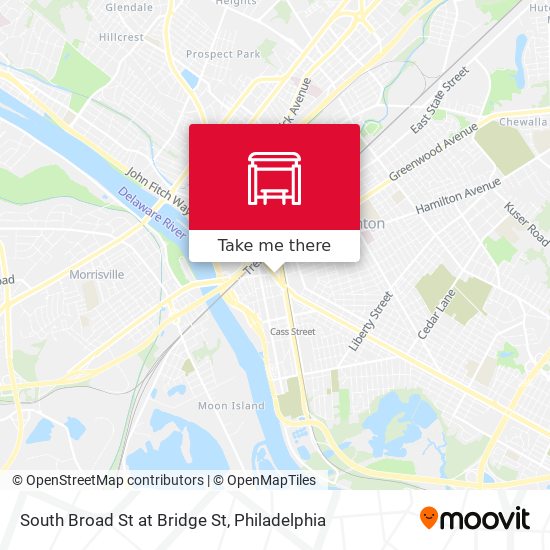 Mapa de South Broad St at Bridge St