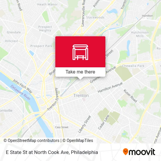 E State St at North Cook Ave map