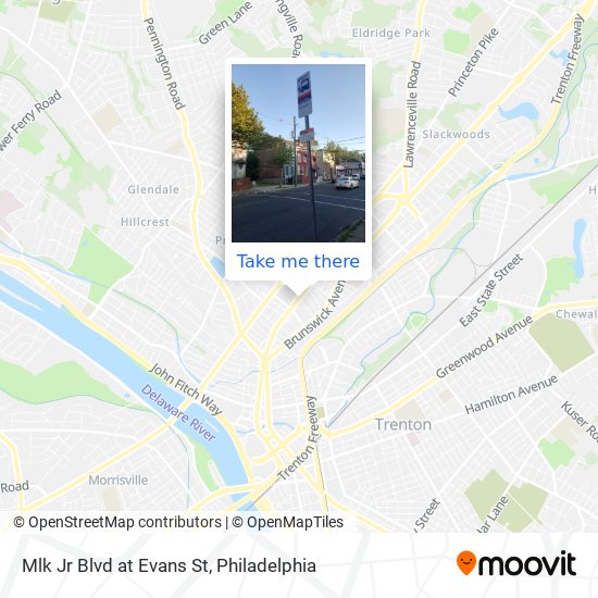 Mapa de Mlk Jr Blvd at Evans St