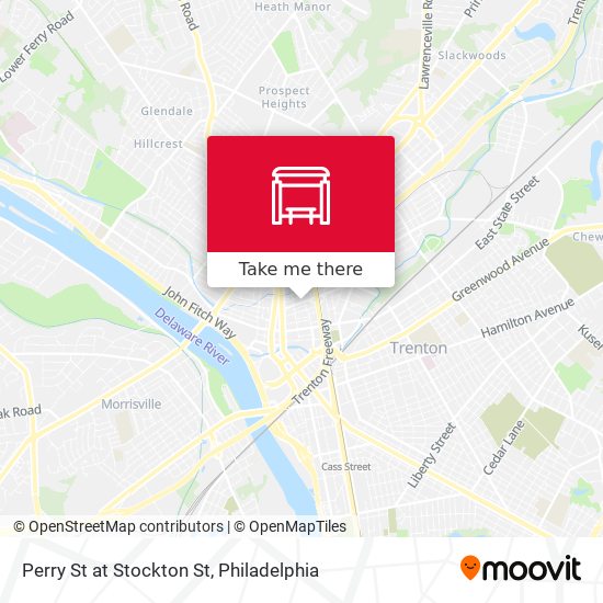 Mapa de Perry St at Stockton St