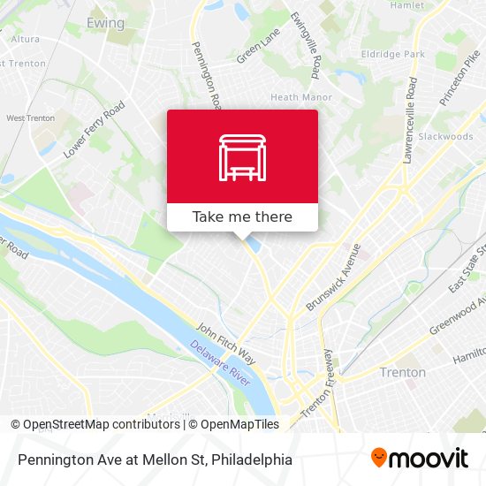 Pennington Ave at Mellon St map