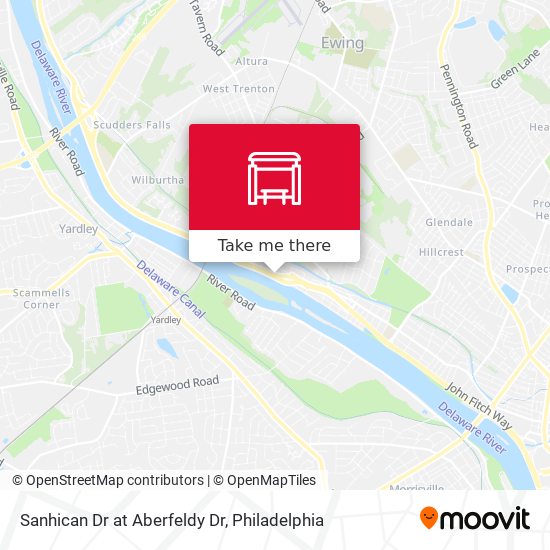 Sanhican Dr at Aberfeldy Dr map