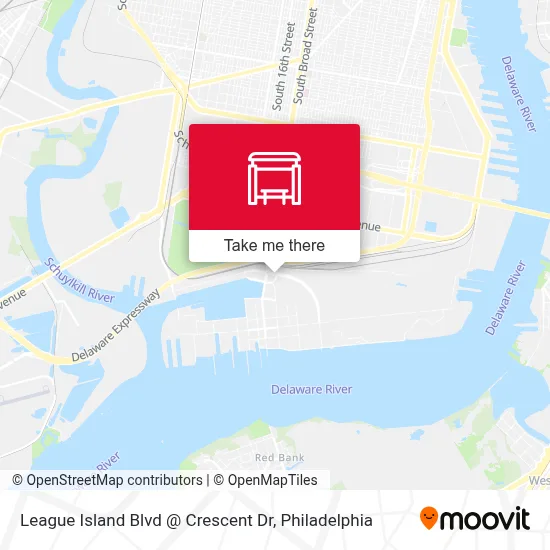 League Island Blvd @ Crescent Dr map