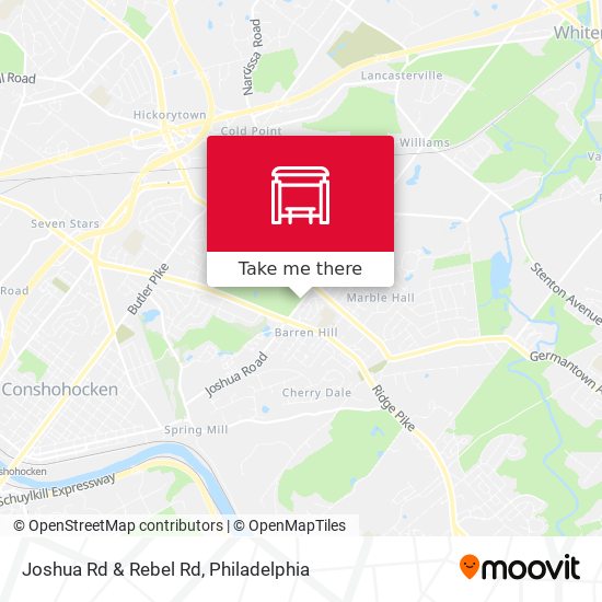 Joshua Rd & Rebel Rd map