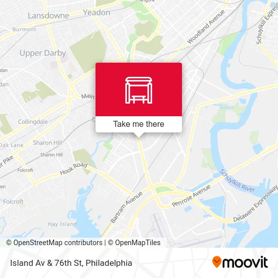 Island Av & 76th St map