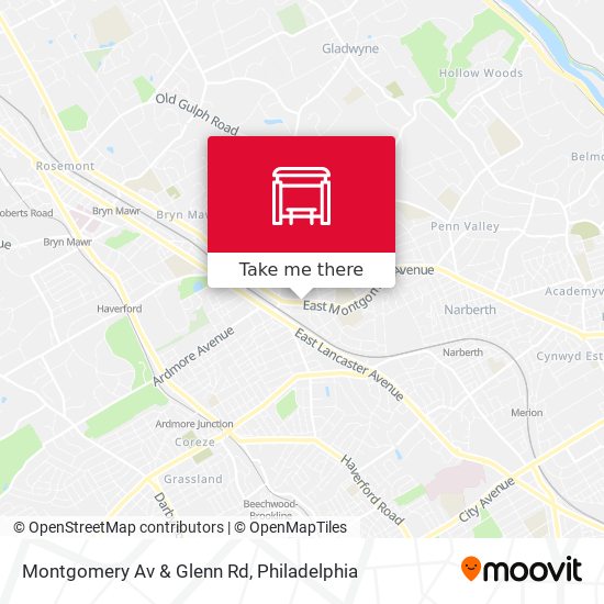 Mapa de Montgomery Av & Glenn Rd