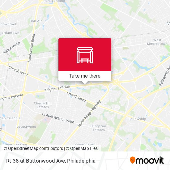 Rt-38 at Buttonwood Ave map