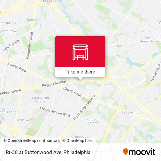 Rt-38 at Buttonwood Ave map