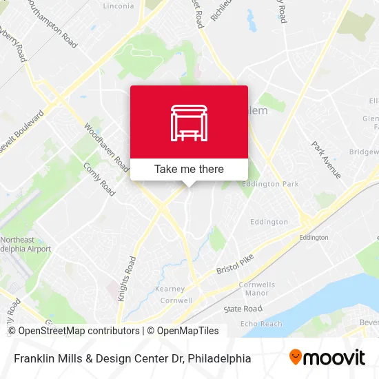 Franklin Mills & Design Center Dr map