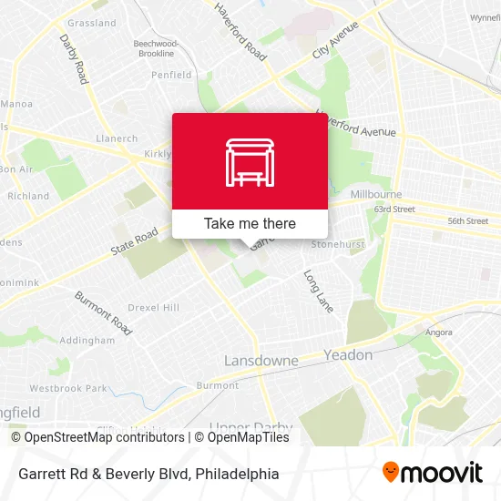 Garrett Rd & Beverly Blvd map