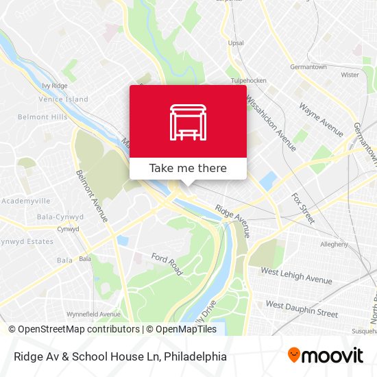 Ridge Av & School House Ln map