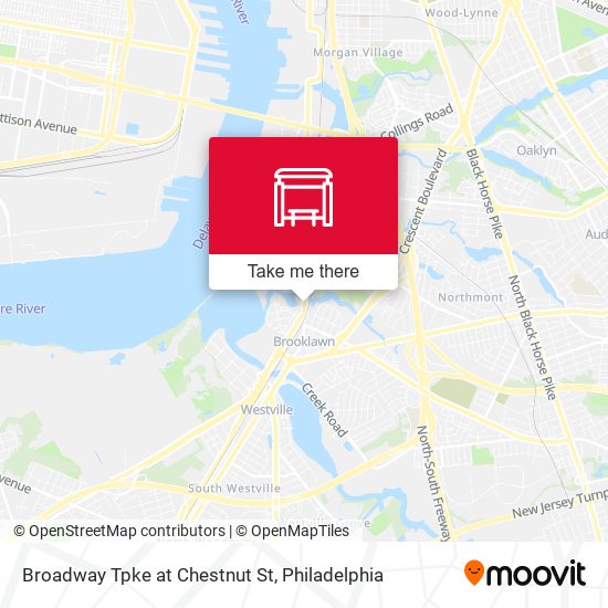 Broadway Tpke at Chestnut St map