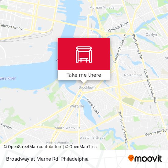 Broadway at Marne Rd map