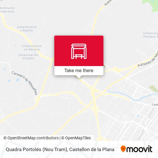 mapa Quadra Portolés (Nou Tram)