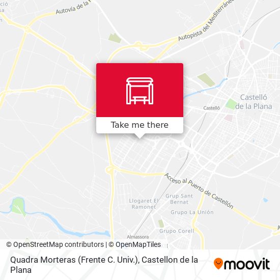 Quadra Morteras (Frente C. Univ.) map