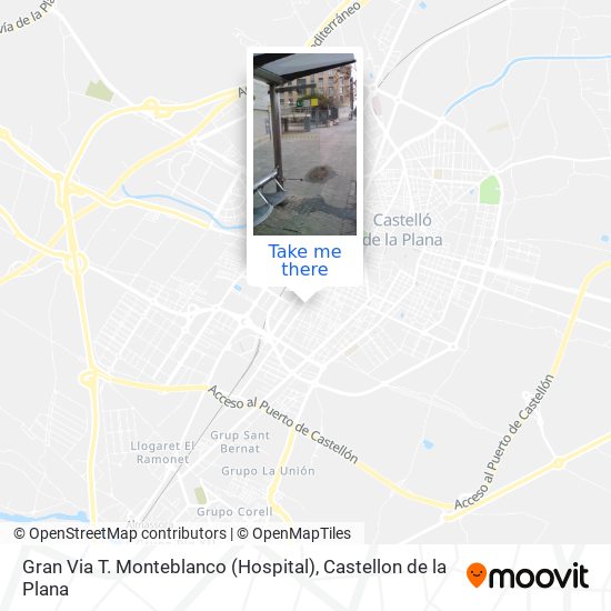 mapa Gran Via T. Monteblanco (Hospital)