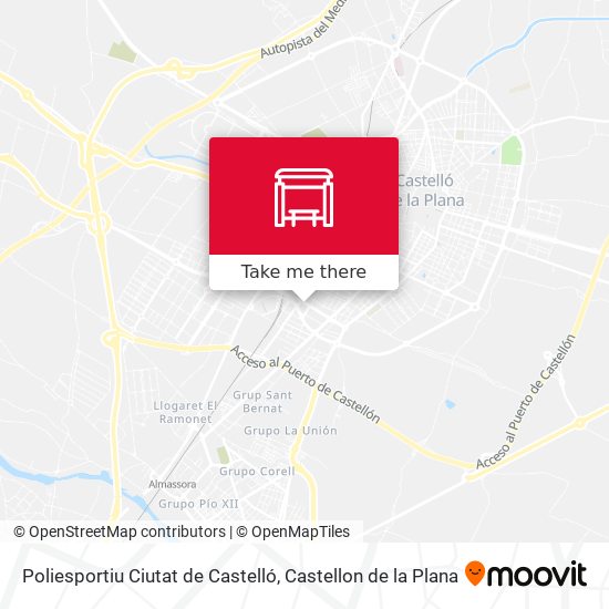 mapa Poliesportiu Ciutat de Castelló