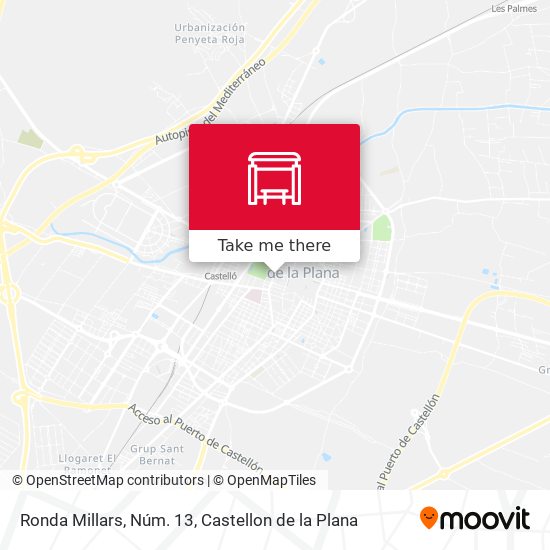 Ronda Millars, Núm. 13 map