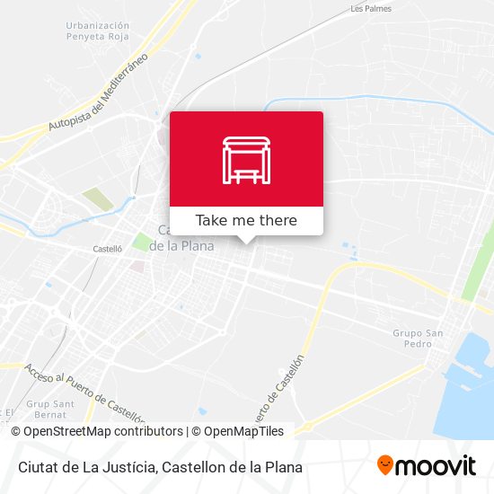 mapa Ciutat de La Justícia