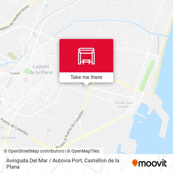 mapa Avinguda Del Mar / Autovia Port