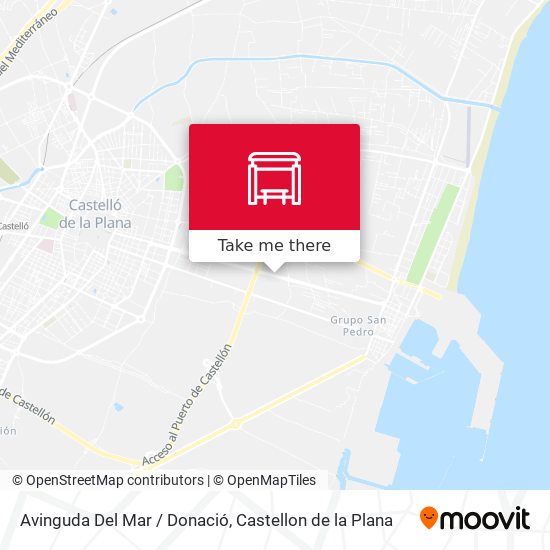 mapa Avinguda Del Mar / Donació