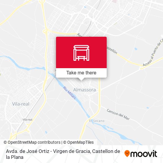 mapa Avda. de José Ortiz - Virgen de Gracia