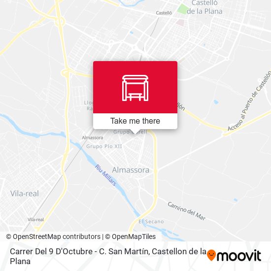 mapa Carrer Del 9 D'Octubre - C. San Martín