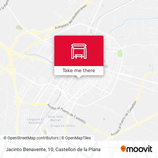 mapa Jacinto Benavente, 10