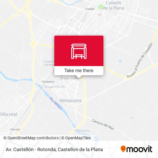 mapa Av. Castellón - Rotonda