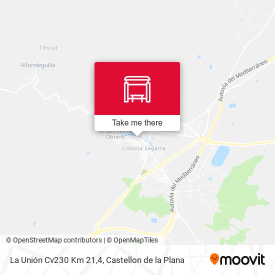 La Unión Cv230 Km 21,4 map