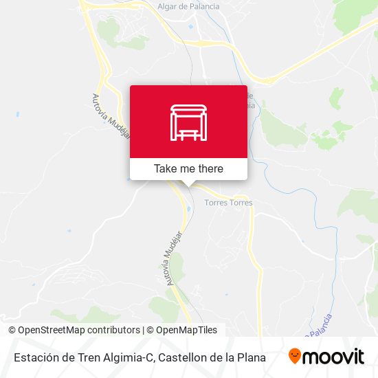 mapa Estación de Tren Algimia-C