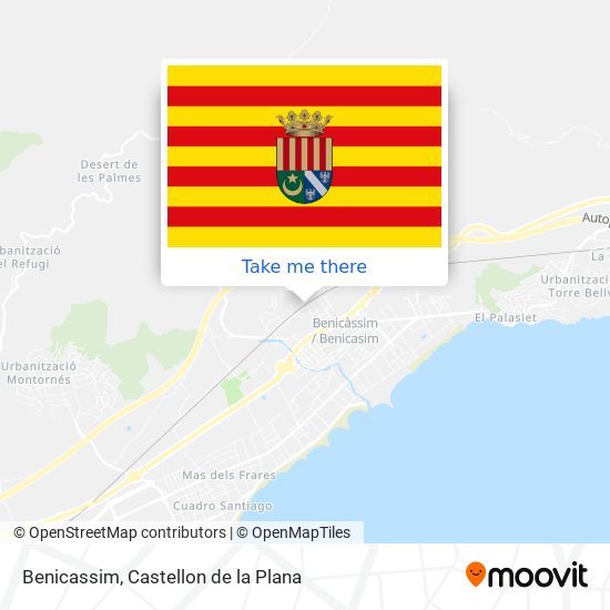 mapa Benicassim