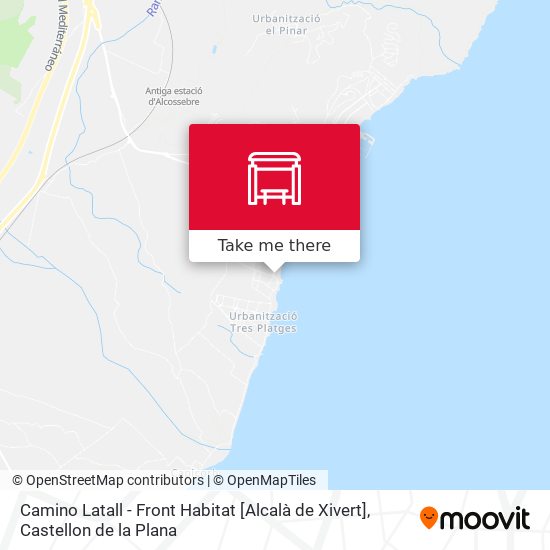 mapa Camino Latall - Front Habitat [Alcalà de Xivert]