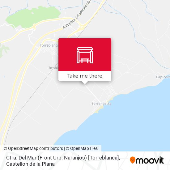 mapa Ctra. Del Mar (Front Urb. Naranjos) [Torreblanca]