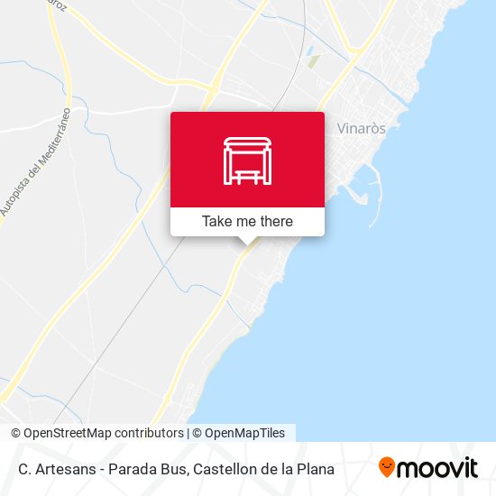 mapa C. Artesans - Parada Bus