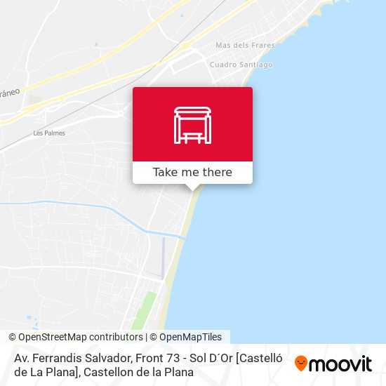 mapa Av. Ferrandis Salvador, Front 73 - Sol D´Or [Castelló de La Plana]