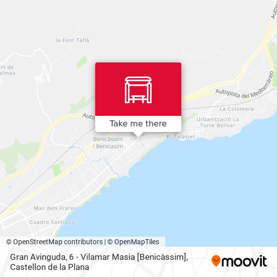 mapa Gran Avinguda, 6 - Vilamar Masia [Benicàssim]