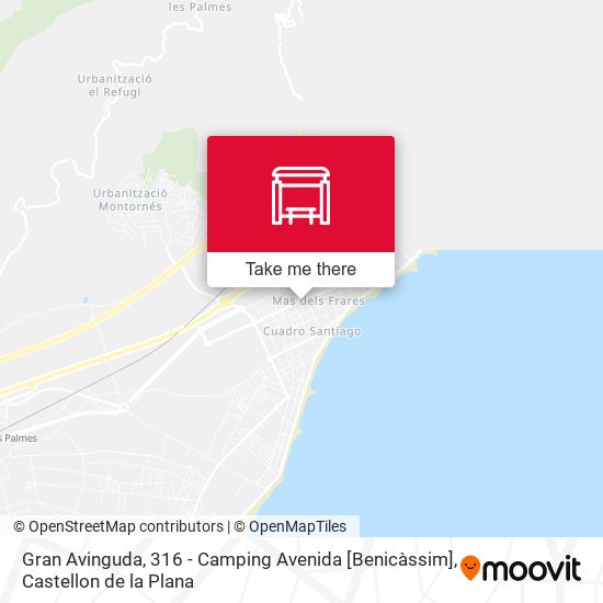 mapa Gran Avinguda, 316 - Camping Avenida [Benicàssim]