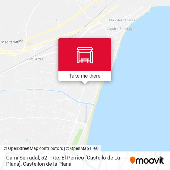 mapa Camí Serradal, 52 - Rte. El Perrico [Castelló de La Plana]