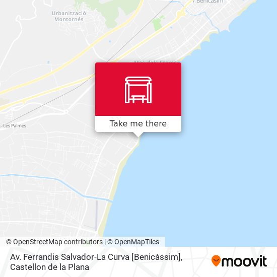 mapa Av. Ferrandis Salvador-La Curva [Benicàssim]