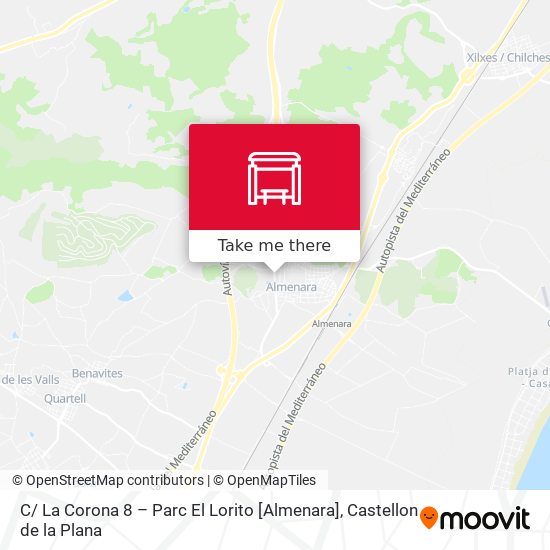 mapa C/ La Corona 8 – Parc El Lorito [Almenara]
