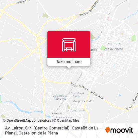 mapa Av. Lairón, S / N (Centro Comercial) [Castelló de La Plana]