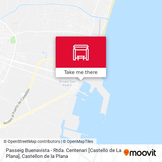 mapa Passeig Buenavista - Rtda. Centenari [Castelló de La Plana]