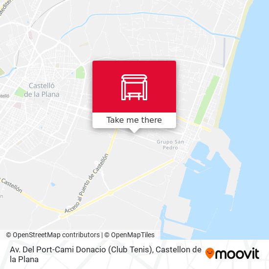 mapa Av. Del Port-Cami Donacio (Club Tenis)