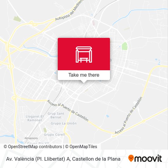 Av. València (Pl. Llibertat) A map