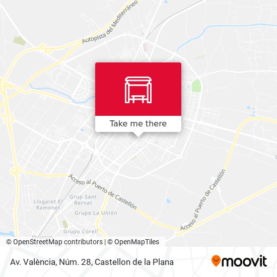 mapa Av. València, Núm. 28