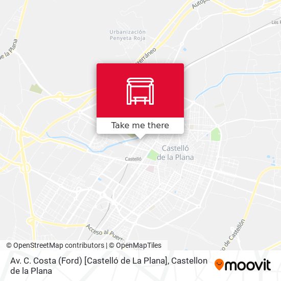 mapa Av. C. Costa (Ford) [Castelló de La Plana]