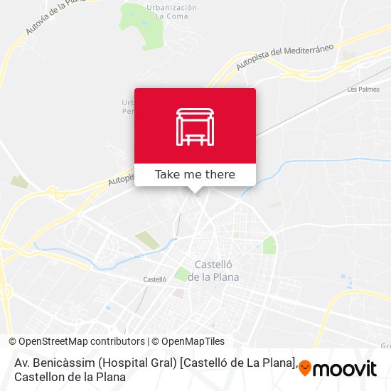 mapa Av. Benicàssim (Hospital Gral) [Castelló de La Plana]