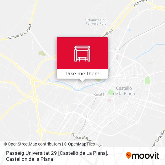 mapa Passeig Universitat 29 [Castelló de La Plana]