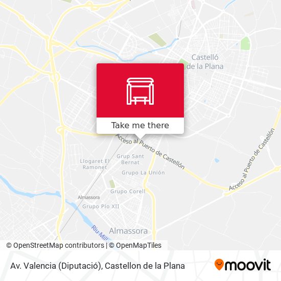 Av. Valencia (Diputació) map